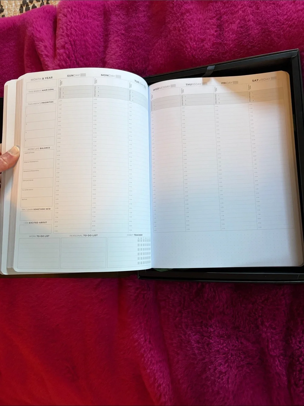 Hourly Pro Weekly Planner - Green